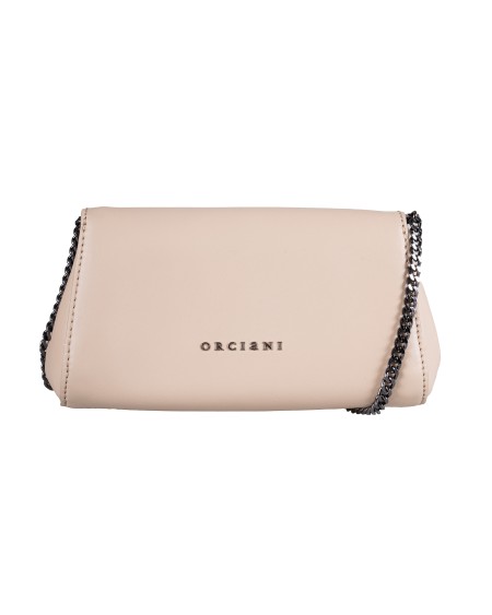 Shop ORCIANI  Borsa: Orciani borsa clutch "Gossip" in pelle liscia.
Tre tasche interne di cui una con zip.
Chiusura con patta.
Tracolla aggiuntiva in catena.
Vitello liscio; finitura palladio.
Dimensioni: Larghezza: 20 cm / Altezza: 10 cm / Profondità: 7 cm.
Composizione: 100% pelle di vitello.
Made in Italy.. B02169 CHC-NUDE